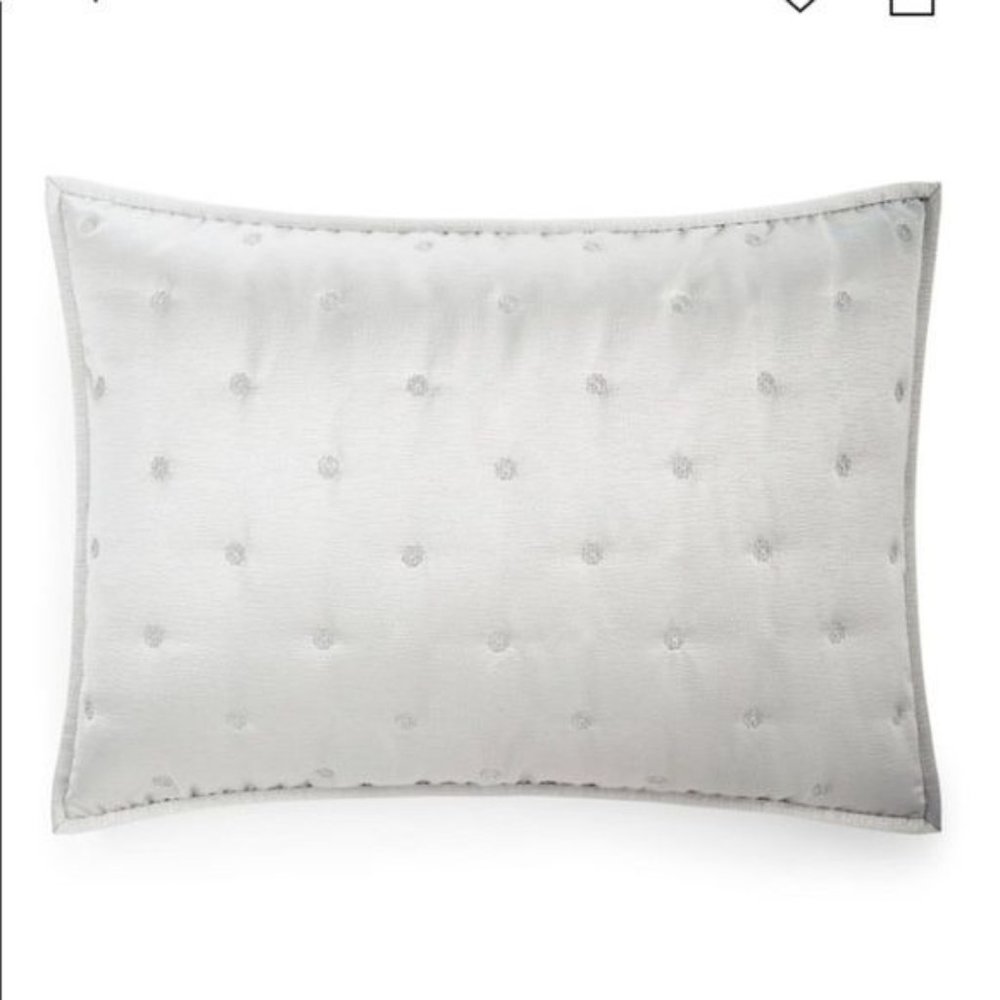 *$150 Value Hotel Collection Mineral Quilted Sham, King. Color: Grey